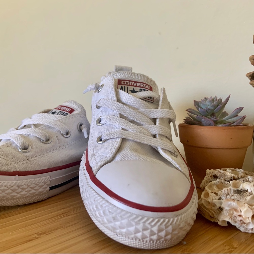 White All Star Low Top Converse